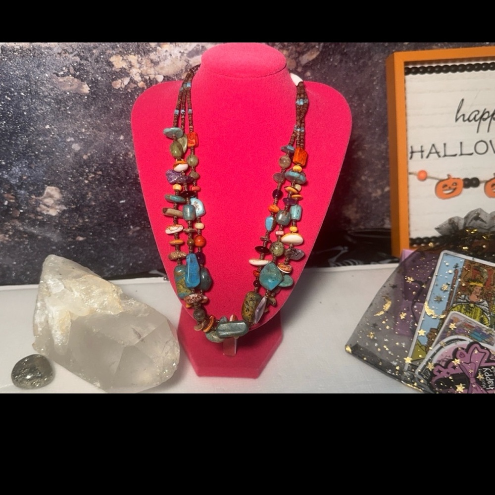 Colorful Gemstone Necklace